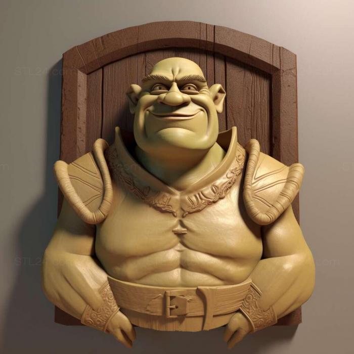 Characters (st shrek 3d model 3, HERO_2619) 3D models for cnc